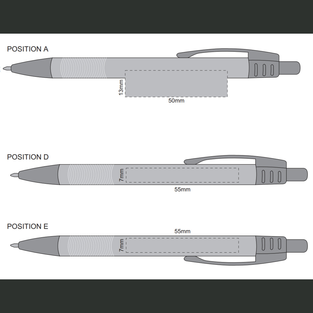 Steel Pen With Printing Printed Pen